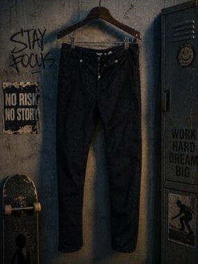 Old Navy Boys Slim 360 Stretch Straight Jeans Black